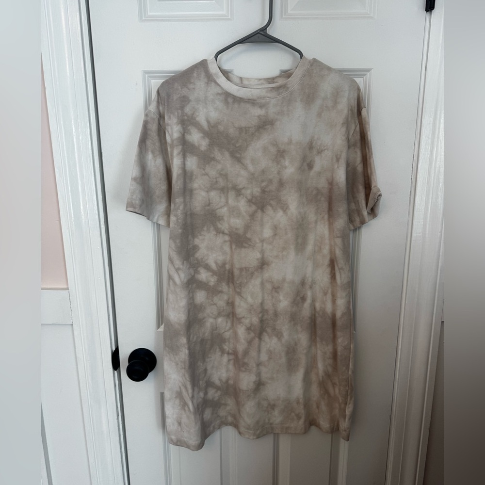 a new day women’s shirt dress - Brown and Cream